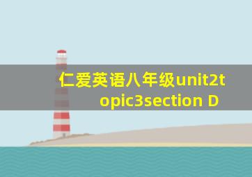 仁爱英语八年级unit2topic3section D